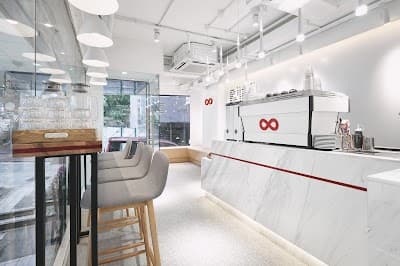 Interior of Zero One Coffee & Roastery in Central