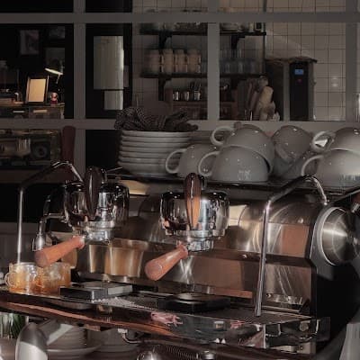 Interior of Sector Coffee Roasters, Euljiro branch in Mareunnae-ro