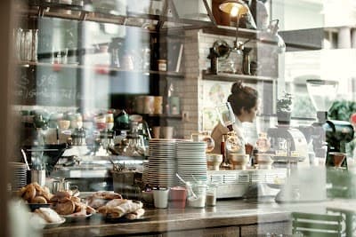 Interior of Milchbar in Zürich
