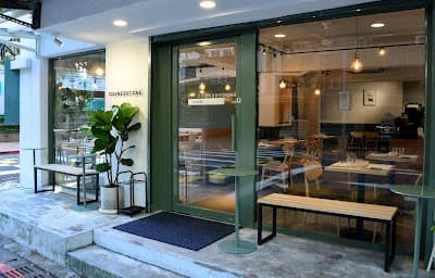 Interior of Cornerstone Cafe (Modern Australian Brunch) in Taipei City