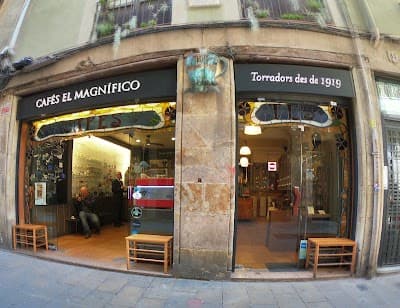 Interior of Cafès El Magnífico in Barcelona