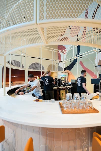 Interior of Bold Street Coffee Spinningfields in Manchester M3 3HF
