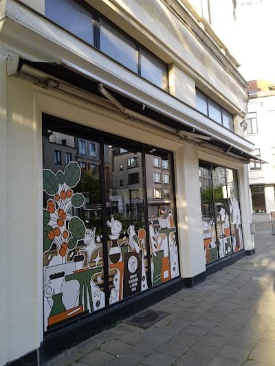 Interior of Koffie Dealers Beans & Dough in Antwerpen