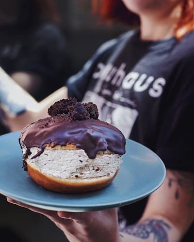 Delish Vegan Doughnuts coffee
