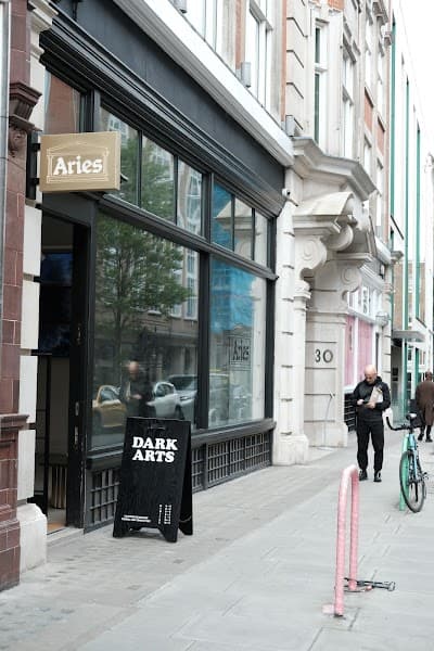 Interior of NOWHERE - Dark Arts @ Aries Soho in London W1F 9BT