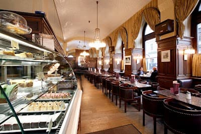 Interior of Café Schwarzenberg in Wien