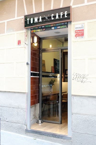 Interior of Toma Café in Madrid