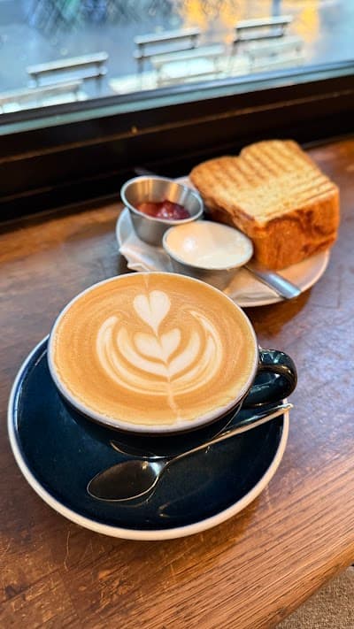 Interior of KB Coffee Roasters in Paris