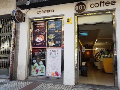 Interior of 80s Coffee in Madrid