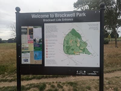 Interior of Brockwell Park in London SE24 9BJ