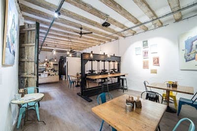 Interior of Departure Coffee Co. in Barcelona