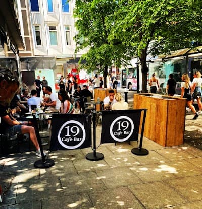 Interior of Cafe 19 in Manchester M1 1BY