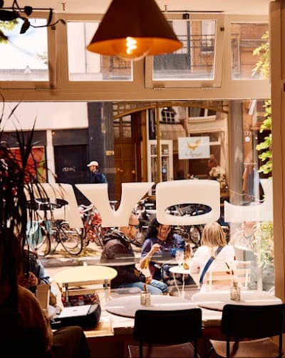 Interior of Lova - All Day Brunch & Breakfast in JK Amsterdam