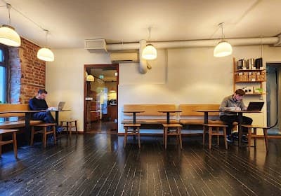 Interior of Tim Wendelboe in Oslo