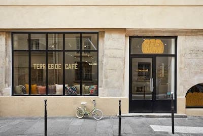 Interior of Terres de Café in Paris