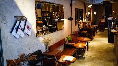 Interior of Halfway Coffee in Sheung Wan