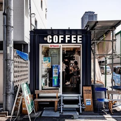 Interior of Pauhana Coffee in Nakazaki
