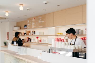 Interior of Coffee Supreme Tokyo in Kamiyamachō