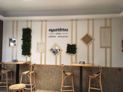 Interior of Cafetería Esparteros in Madrid