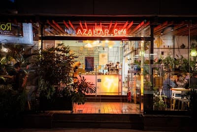 Interior of Azahar Coffee Parque 93 in Bogotá