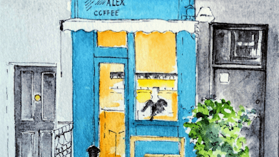Interior of Alex Coffee in London W1W 6TA