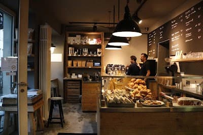Interior of THE BARN Café Mitte in Berlin