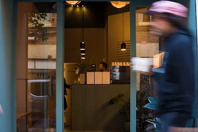 Interior of CHROMATIC Café in Barcelona