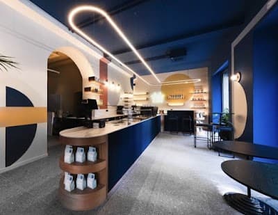 Interior of Cafezal Brunch & Specialty Coffee Hub in Milano MI