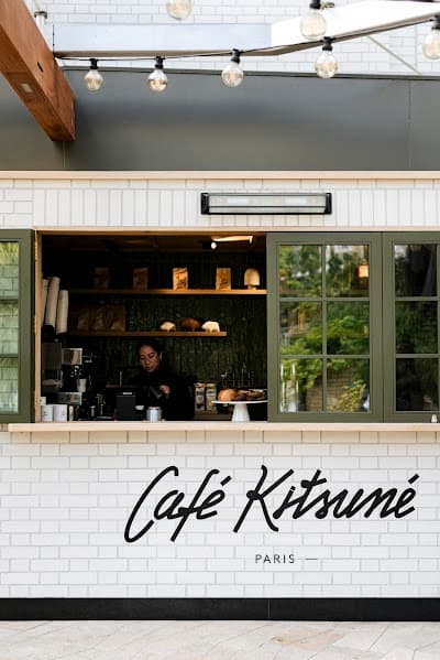 Interior of Café Kitsuné - Belgravia in London SW1X 8LB