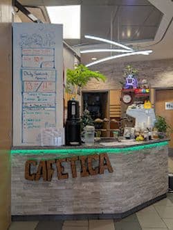 Interior of CafeTica in BC V6B 3L4