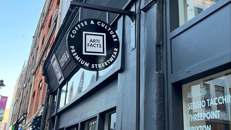 Interior of The Artifacts Coffee & Culture in London EC1N 7SU