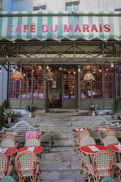 Interior of Café du Marais in Paris