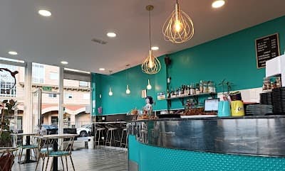 Interior of Marc de cafe in La Coruña