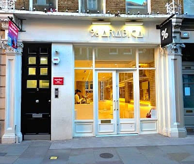 Interior of % ARABICA London Covent Garden in London WC2E 8HN