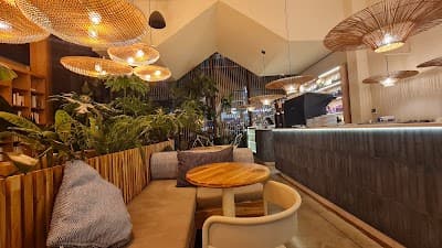 Interior of Libertario Coffee Roasters- Calle 109 in Bogotá