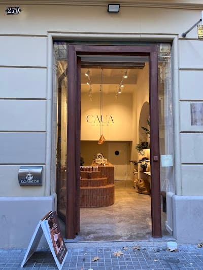 Interior of CAUA CACAO ROASTERS in Barcelona