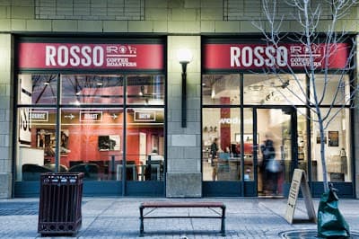 Interior of Rosso Coffee Roasters - Stephen Ave in AB T2G 5J2