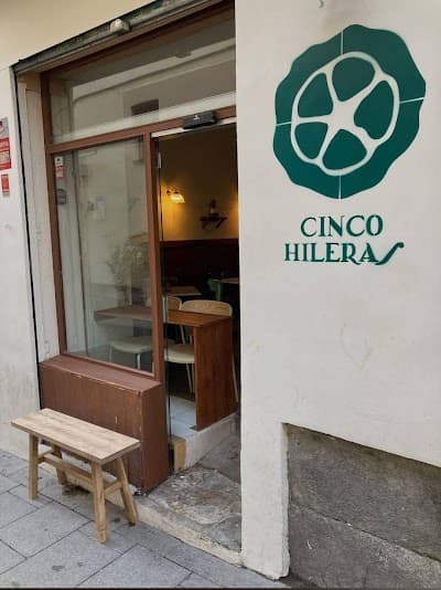 Interior of Cinco Hileras Café in Madrid