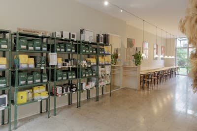 Interior of Coffee Circle Rosa-Luxemburg in Berlin