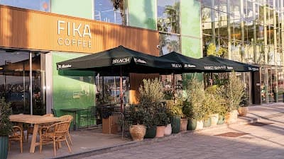 Interior of FIKA COFFEE MARKET in Barcelona