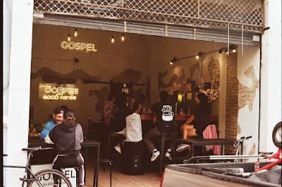 Interior of Gospel Café de Especialidad in Pue.