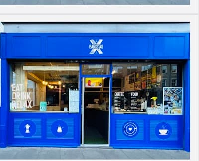 Interior of X Baristas in London E1 1DU