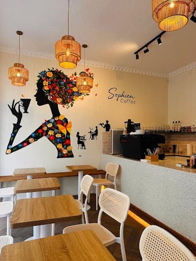 Interior of Sophien Coffee in Berlin