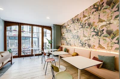 Interior of Madeleine - Café, Livres & Co in Lausanne
