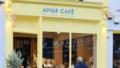 Interior of Amar Cafe in London SW3 3QS