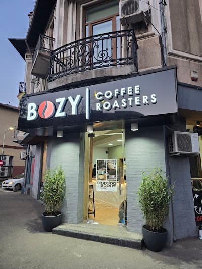 Interior of BOZY - Roastery & Specialty Coffee Shop in București
