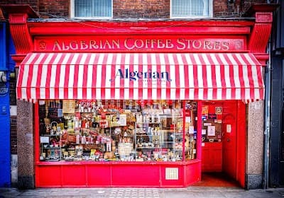 Interior of Algerian Coffee Stores in London W1D 4QE