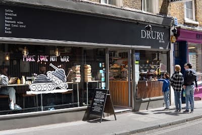 Interior of Drury in London WC2B 5QD