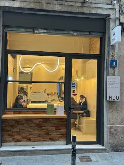 Interior of INDO Specialty Coffee & Brunch in Barcelona