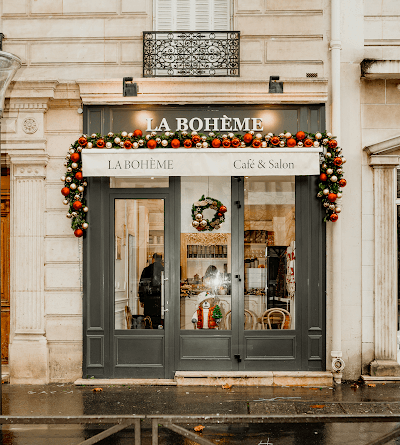 Interior of La Bohème Café & Salon in Paris